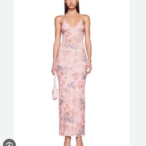 I.AM.GIA Ellery Dress Pink Floral Paisley